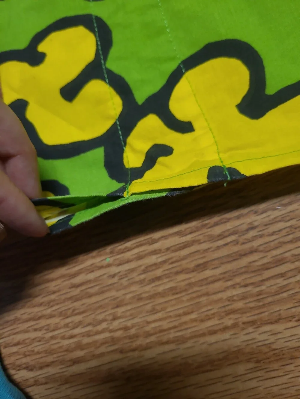 Vintage 1997 IKEA Curtains Modig Korn Anna Efverlund Acid Pop Green Yellow Set 2